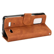 For Ulefone Armor X10 Skin Feel Magnetic Flip Leather Phone Case(Brown)