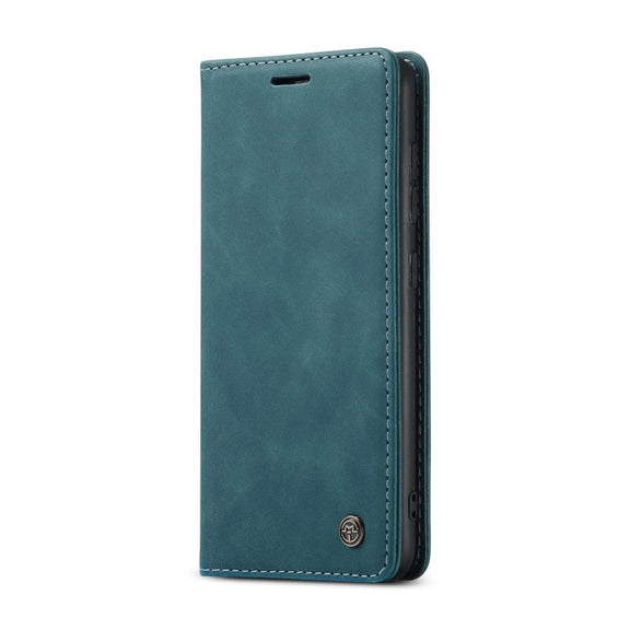 For Galaxy A51 CaseMe Multifunctional Horizontal Flip Leather Case, with Card Slot & Holder & Wallet(Blue)