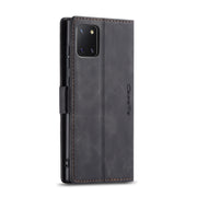 For Galaxy A81 / Note 10 Lite CaseMe Multifunctional Horizontal Flip Leather Case, with Card Slot & Holder & Wallet(Black)