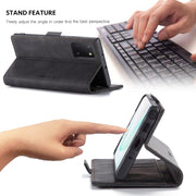 For Galaxy A81 / Note 10 Lite CaseMe Multifunctional Horizontal Flip Leather Case, with Card Slot & Holder & Wallet(Black)