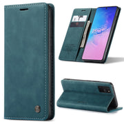 For Galaxy A91 / S10 Lite CaseMe Multifunctional Horizontal Flip Leather Case, with Card Slot & Holder & Wallet(Blue)