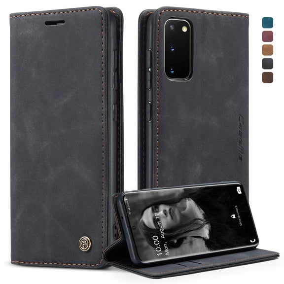 For Galaxy S20 CaseMe Multifunctional Horizontal Flip Leather Case, with Card Slot & Holder & Wallet(Black)