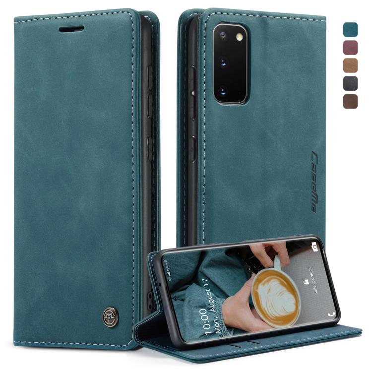 For Galaxy S20 CaseMe Multifunctional Horizontal Flip Leather Case, with Card Slot & Holder & Wallet(Blue)