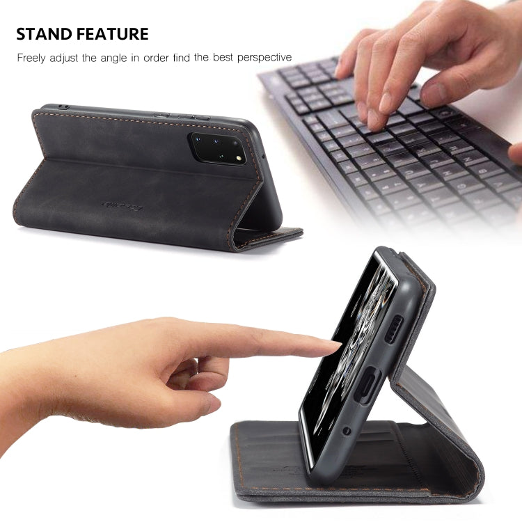 For Galaxy S20 Plus CaseMe Multifunctional Horizontal Flip Leather Case, with Card Slot & Holder & Wallet(Black)