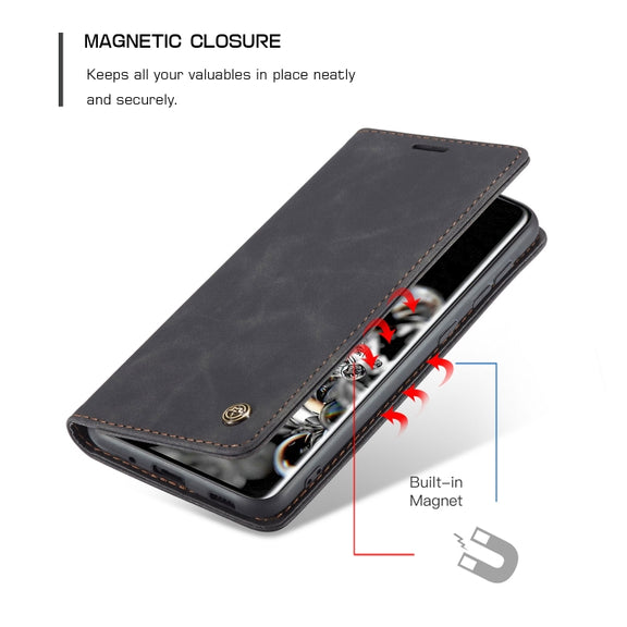 For Galaxy S20 Ultra CaseMe Multifunctional Horizontal Flip Leather Case, with Card Slot & Holder & Wallet(Black)