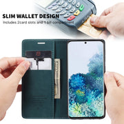 For Galaxy S20 Ultra CaseMe Multifunctional Horizontal Flip Leather Case, with Card Slot & Holder & Wallet(Blue)