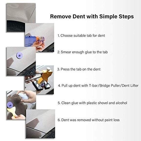 D3 94 in 1 Car Paintless Dent Dings Repair Lifter Tools Kit, Plug Type:EU Plug