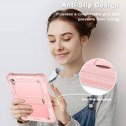 For Lenovo Tab M10 HD Silicone + PC Holder Shockproof Tablet Case(Rose Gold)
