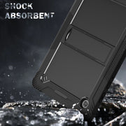 For Lenovo Tab M10 Plus X606 10.3 inch Silicone + PC Holder Shockproof Tablet Case(Black)