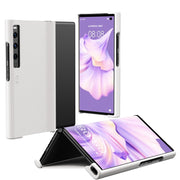 For Huawei Mate Xs 2 Leather Shockproof Phone Case With Holder(White)