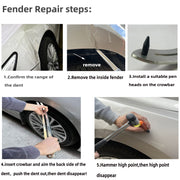 N2 72 in 1 Car Paintless Dent Removal Fender Damage Repair Puller Lifter, Plug Type:US Plug