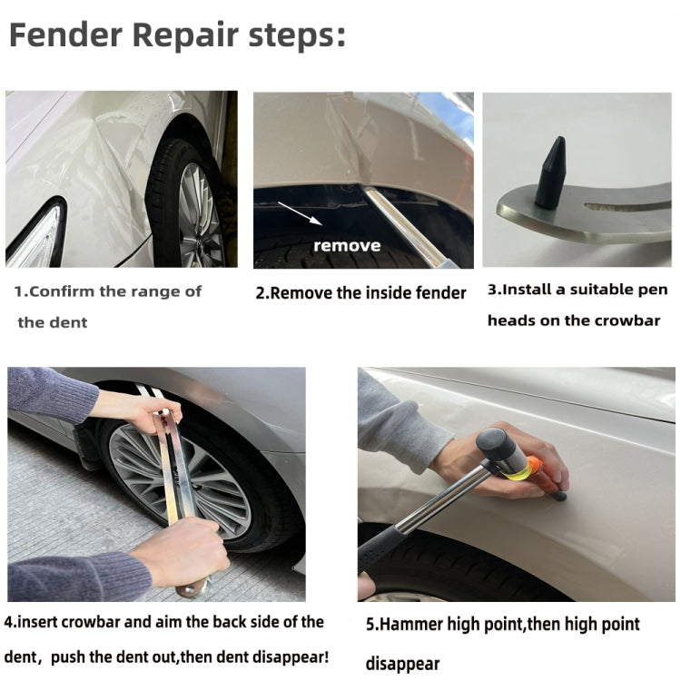 N2 72 in 1 Car Paintless Dent Removal Fender Damage Repair Puller Lifter, Plug Type:US Plug