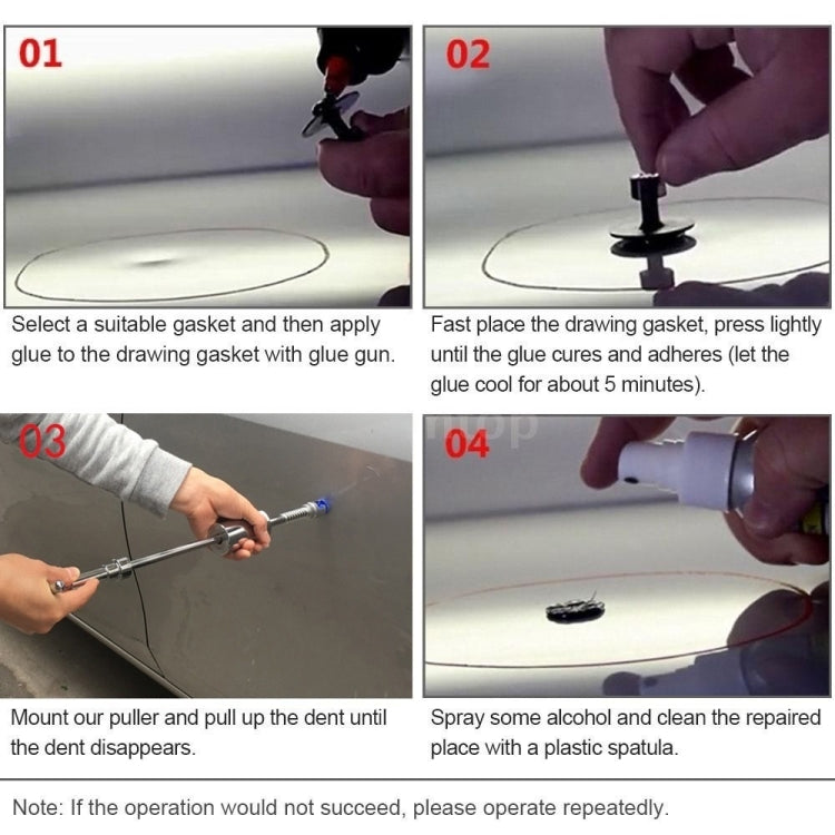 N5 104 in 1 Car Paintless Dent Removal Fender Damage Repair Puller Lifter, Plug Type:EU Plug