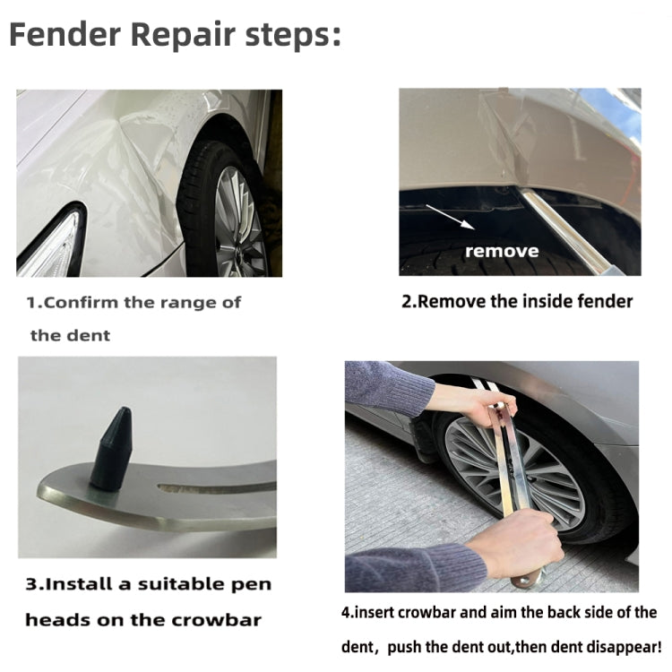 N11 51 in 1 Car Paintless Dent Removal Fender Damage Repair Puller Lifter, Plug Type:US Plug
