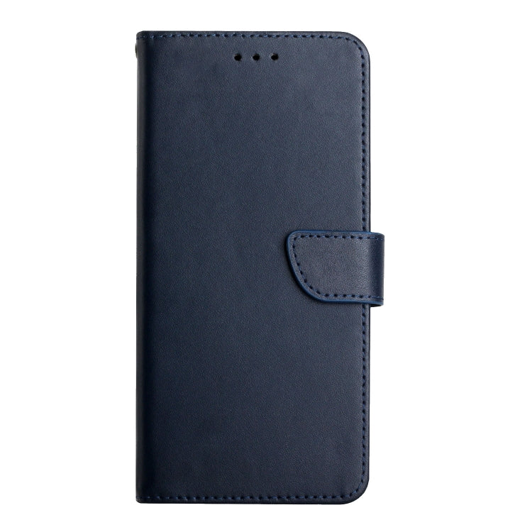 For Honor Magic4 Genuine Leather Fingerprint-proof Horizontal Flip Phone Case(Blue)