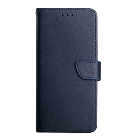 For Honor Magic4 Genuine Leather Fingerprint-proof Horizontal Flip Phone Case(Blue)