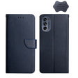 For Motorola Moto G62 5G Genuine Leather Fingerprint-proof Horizontal Flip Phone Case(Blue) - Motorola Cases by PMC TechLife | Online Shopping South Africa | PMC TechLife | Buy Now Pay Later Mobicred