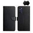 For Motorola Moto G52J 5G Genuine Leather Fingerprint-proof Horizontal Flip Phone Case(Black) - Motorola Cases by PMC TechLife | Online Shopping South Africa | PMC TechLife | Buy Now Pay Later Mobicred