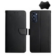 For Motorola Moto G52J 5G Genuine Leather Fingerprint-proof Horizontal Flip Phone Case(Black)