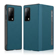 For Huawei Mate X2 Cross Texture Horizontal Flip Leather Phone Case with Smart Touch Call Display ID(Light Blue) - Huawei Cases by PMC TechLife | Online Shopping South Africa | PMC TechLife | Buy Now Pay Later Mobicred