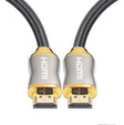 For HDMI 2.1 1m  HD 8K PS4 Cable 4K2K 144Hz Projector Notebook Set-Top Box Cable(Golden) - Cable by PMC TechLife | Online Shopping South Africa | PMC TechLife | Buy Now Pay Later Mobicred