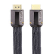 For HDMI 3m 2.0 Version  HD Cable 19 + 1 Standard Oxygen-Free Copper Metal Sshell 4K TV Flat Cable(Gun Black + Nylon Mesh) - free shipping - PMC TechLife - Order now!