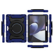 For OPPO Pad Armor Contrast Color Silicone + PC Tablet Case(Navy Blue)