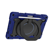For OPPO Pad Armor Contrast Color Silicone + PC Tablet Case(Navy Blue)