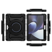 For OPPO Pad Armor Contrast Color Silicone + PC Tablet Case(Black)