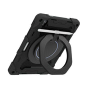 For OPPO Pad Armor Contrast Color Silicone + PC Tablet Case(Black)