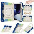 For OPPO Pad Armor Contrast Color Silicone + PC Tablet Case(Colorful Blue) - free shipping - PMC TechLife - Order now!