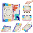 For Huawei MatePad 10.4 Armor Contrast Color Silicone + PC Tablet Case(Colorful Pink) - Huawei by PMC TechLife | Online Shopping South Africa | PMC TechLife