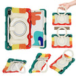 For Huawei MatePad 10.4 Armor Contrast Color Silicone + PC Tablet Case(Colorful Red) - Huawei by PMC TechLife | Online Shopping South Africa | PMC TechLife | Buy Now Pay Later Mobicred