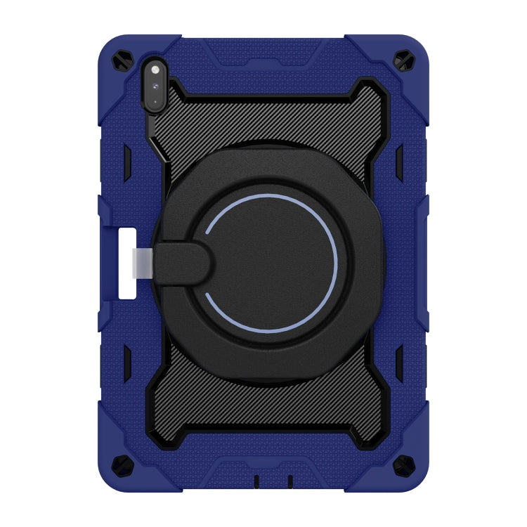 For Huawei Matepad Pro 10.8 Armor Contrast Color Silicone + PC Tablet Case(Navy Blue)