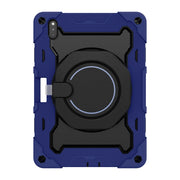 For Huawei Matepad Pro 10.8 Armor Contrast Color Silicone + PC Tablet Case(Navy Blue)