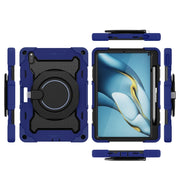 For Huawei Matepad Pro 10.8 Armor Contrast Color Silicone + PC Tablet Case(Navy Blue)