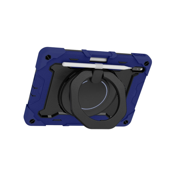 For Huawei Matepad Pro 10.8 Armor Contrast Color Silicone + PC Tablet Case(Navy Blue)
