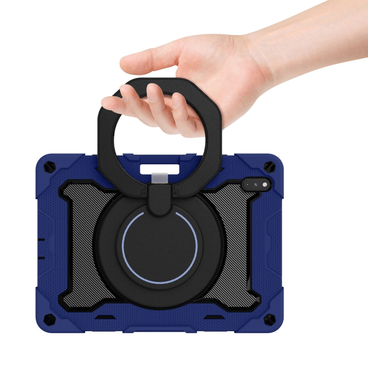 For Huawei Matepad Pro 10.8 Armor Contrast Color Silicone + PC Tablet Case(Navy Blue)