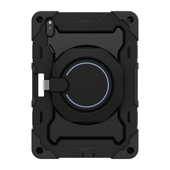 For Huawei Matepad Pro 10.8 Armor Contrast Color Silicone + PC Tablet Case(Black)