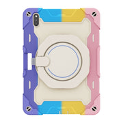 For Huawei Matepad Pro 10.8 Armor Contrast Color Silicone + PC Tablet Case(Colorful Pink)