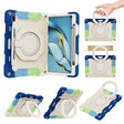 For Huawei Matepad Pro 10.8 Armor Contrast Color Silicone + PC Tablet Case(Colorful Blue) - Huawei by PMC TechLife | Online Shopping South Africa | PMC TechLife | Buy Now Pay Later Mobicred
