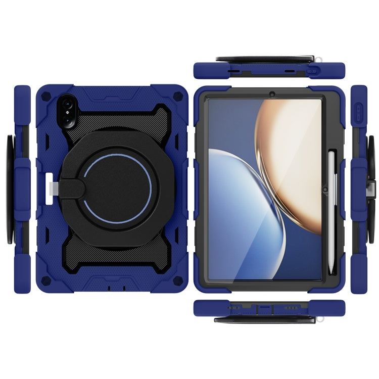 For Honor Tablet V7 Pro Armor Contrast Color Silicone + PC Tablet Case(Navy Blue)