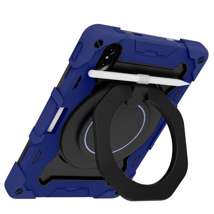 For Honor Tablet V7 Pro Armor Contrast Color Silicone + PC Tablet Case(Navy Blue)