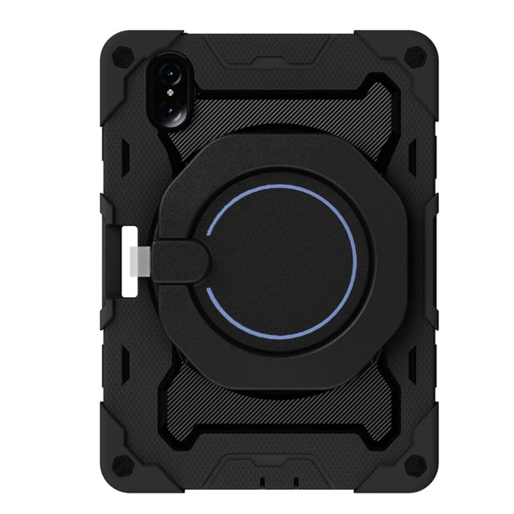 For Honor Tablet V7 Pro Armor Contrast Color Silicone + PC Tablet Case(Black)