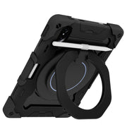 For Honor Tablet V7 Pro Armor Contrast Color Silicone + PC Tablet Case(Black)