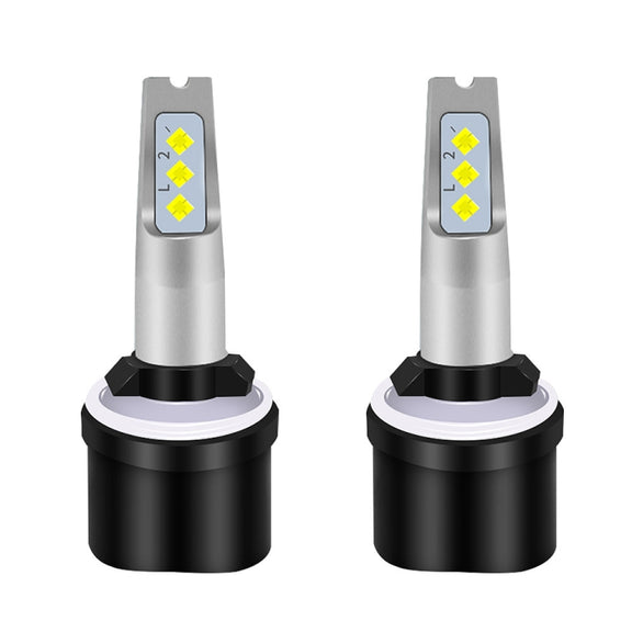 1 Pair 880 DC 12V-24V 12W 1800LM Car LED Fog Light(Ice Blue Light)