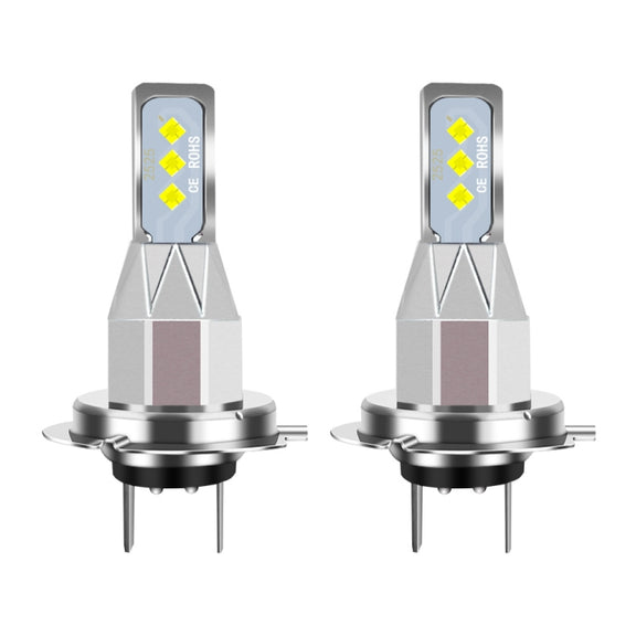 1 Pair H7 DC 12V-24V 12W 1800LM Car LED Fog Light(Yellow Light)