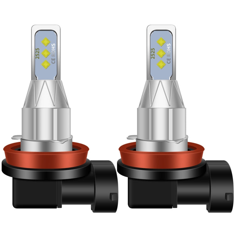 1 Pair H16JP DC 12V-24V 12W 1800LM Car LED Fog Light(Yellow Light)