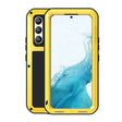 For Samsung Galaxy S22+ LOVE MEI Metal Shockproof Waterproof Dustproof Protective Phone Case with Glass(Yellow) - Galaxy S22+ 5G Cases by LOVE MEI | Online Shopping South Africa | PMC TechLife | Buy Now Pay Later Mobicred
