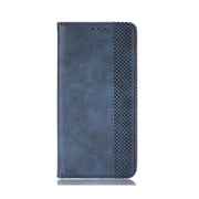 For Nokia C21 Plus Magnetic Buckle Retro Crazy Horse Leather Phone Case(Blue)